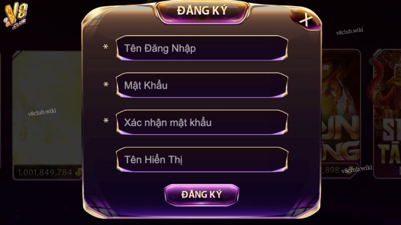 Quy trình đăng ký V8club chi tiết cho người mới